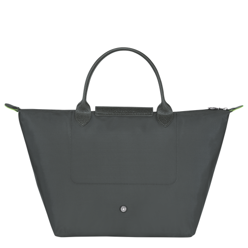 Handtasche M Le Pliage Green , Recyceltes Canvas - Graphitgrau - Ansicht 4 von 6