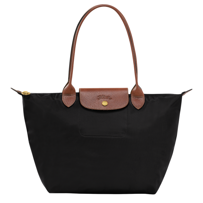 Le Pliage Original M Tote bag , Black - Recycled canvas  - View 1 of 6