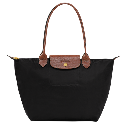 Le Pliage Original M Tote bag , Black - Recycled canvas - View 1 of  5