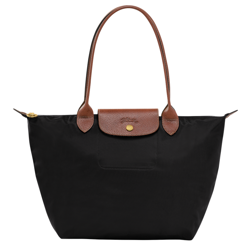 Le Pliage Original M Tote bag , Black - Recycled canvas  - View 1 of  5