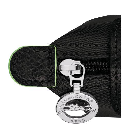 Le Pliage Green Coin purse , Black - Recycled canvas - View 3 of 3