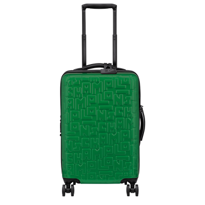 ✨️美品✨ロンシャン スーツケース 旅行カバン キャンバス レザー ちか グリーン