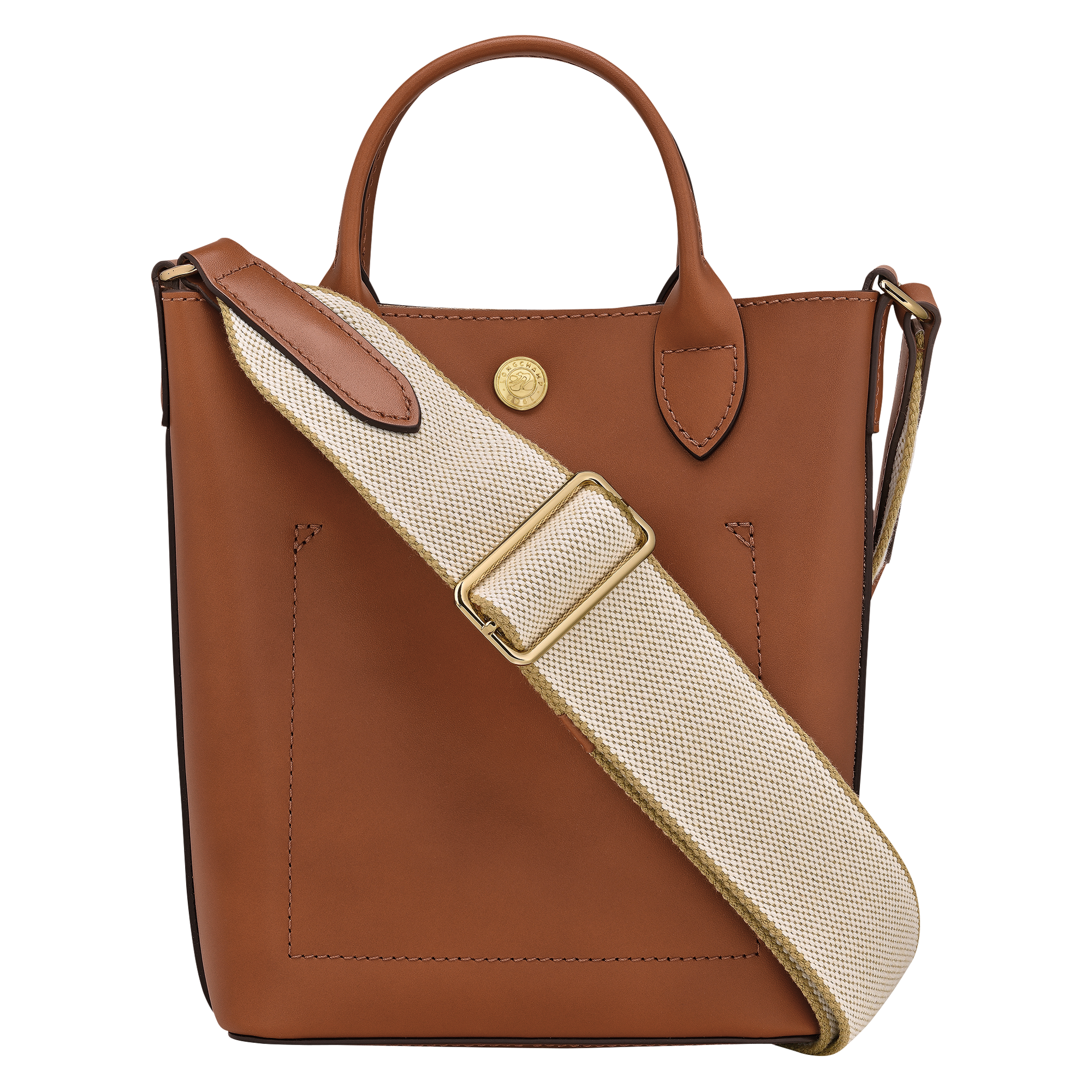 Tote bag XS, Cognac - View 4 of
6 - zoom in Épure Tote bag XS, Cognac