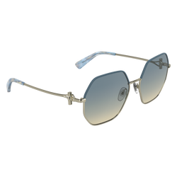 Sunglasses , Gold/Blue - Metal