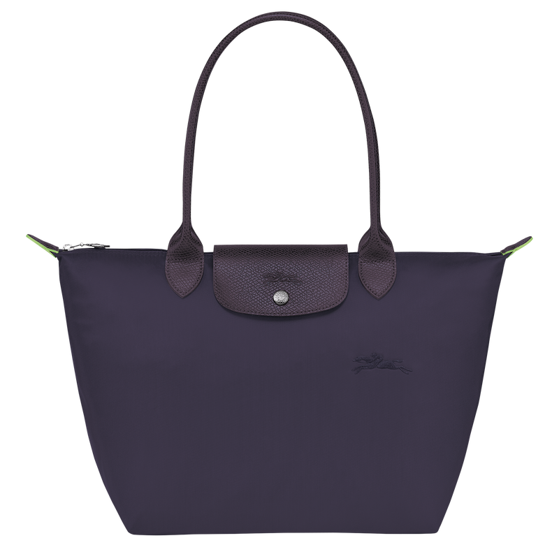 Le Pliage Green M Tote bag , Bilberry - Recycled canvas  - View 1 of 5