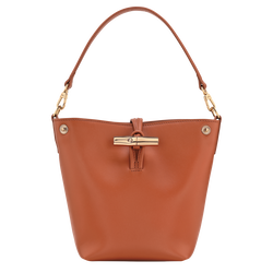 Le Roseau XS Bucket bag , Bark - Leather
