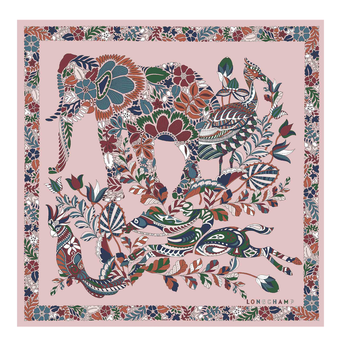 Fall-Winter 2022 Collection Silk scarf 50, Flowers
