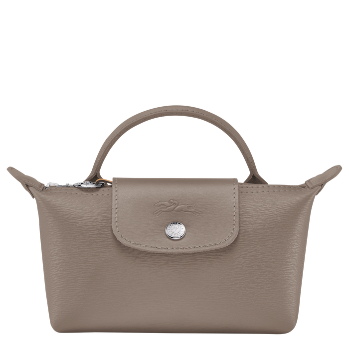 Le Pliage City Pouch with handle, Taupe