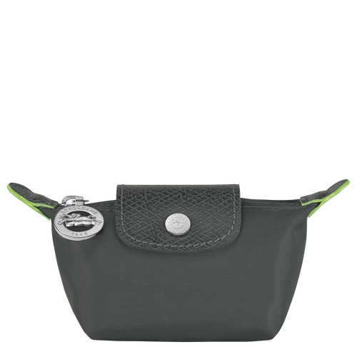 Le Pliage Green Coin purse , Graphite - Recycled canvas - View 1 of 3