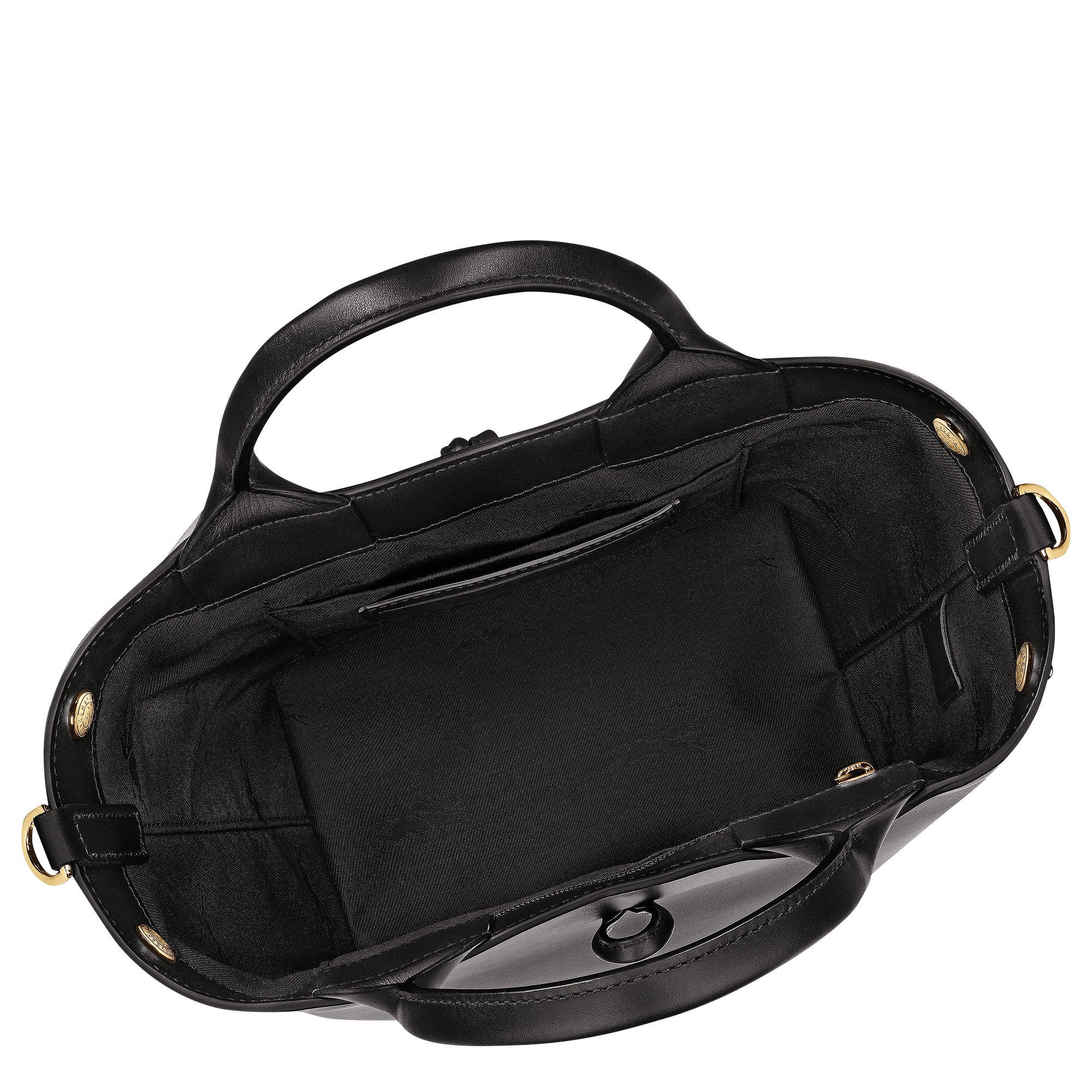 르 로조 탑 핸들백 S, 검정