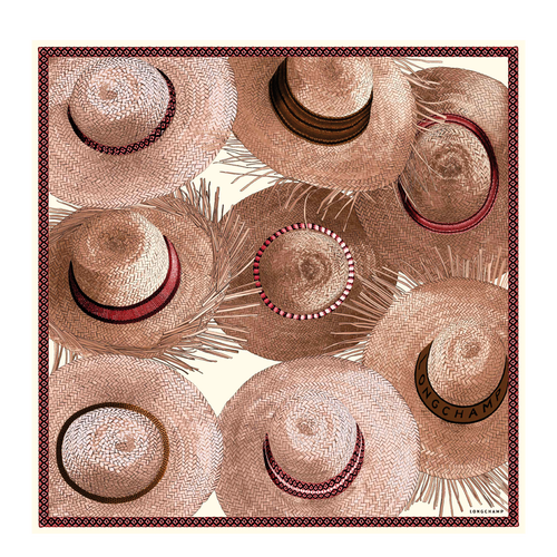 Silk scarf, P03 Pink Silk scarf, P03 Pink, hi-res