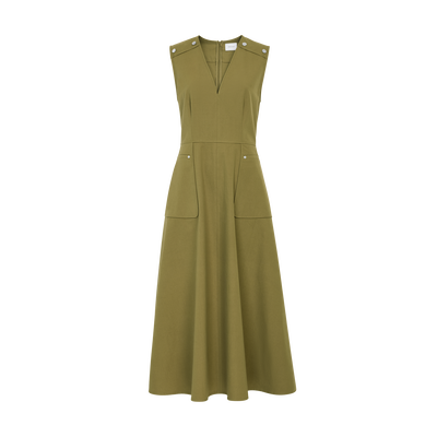 Robe , Popeline de coton - Lichen