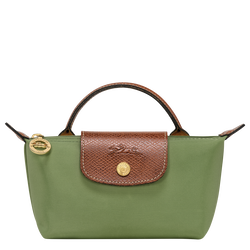 Le Pliage 原創系列 附提把的小袋子 , 苔蘚綠色 - 再生帆布