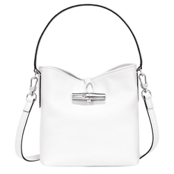 Le Roseau XS Bucket bag , White - Leather