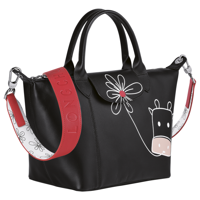 8195 LONGCHAMP Le Pliage Cuir Small Top Handle CNY 2021 Edition