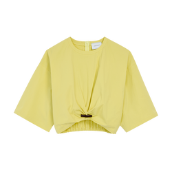 Top , Lime - Cotton poplin