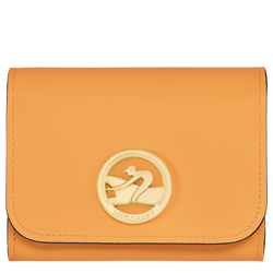 Box-Trot Wallet , Apricot - Leather