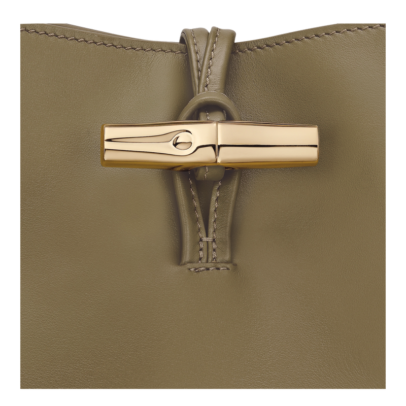 Sac porté épaule M Le Roseau , Cuir - Olive  - Vue 5 de 5