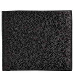 Le Foulonné Wallet , Black - Leather