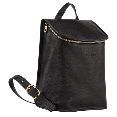 Le Foulonné Backpack , Black - Leather - View 3 of 6