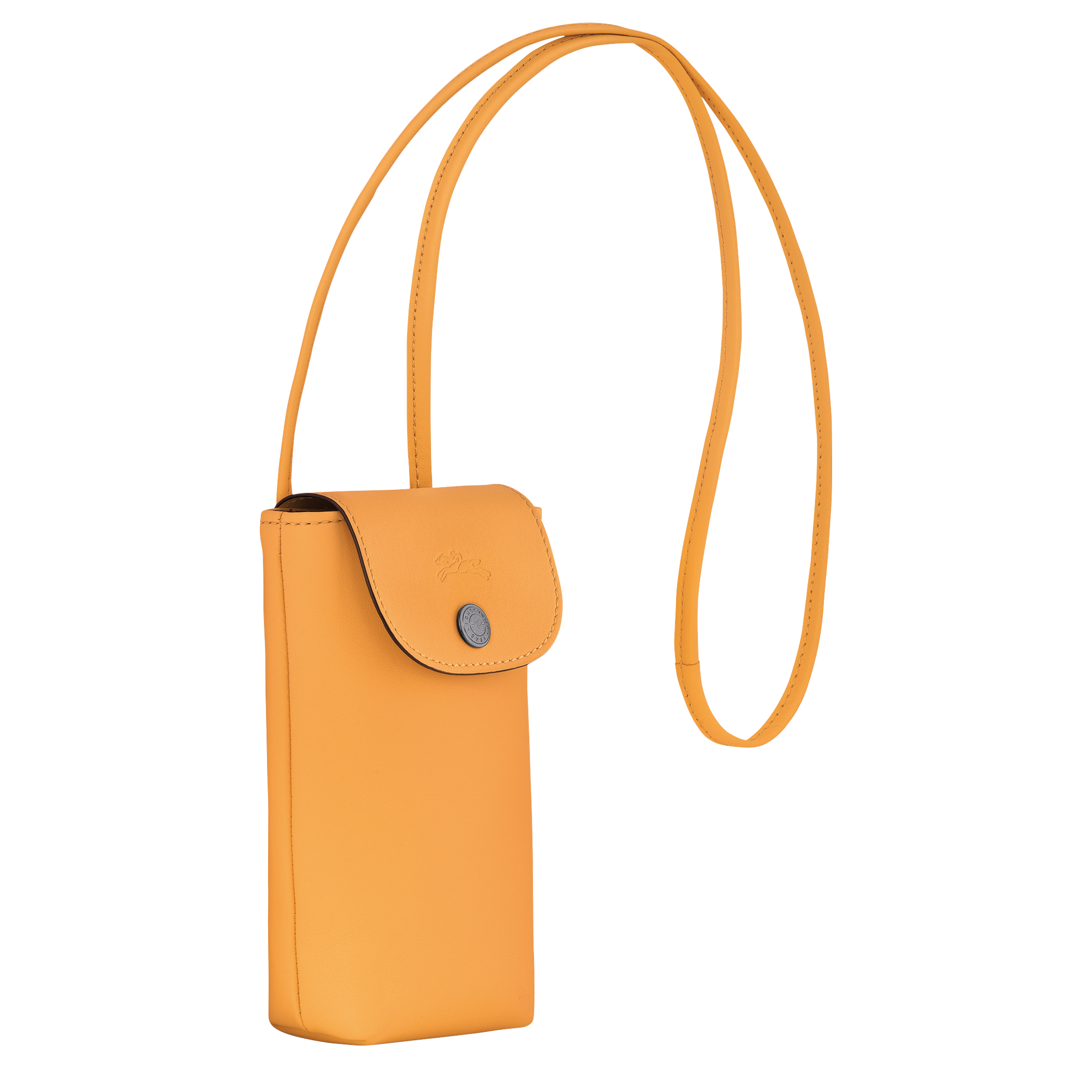 Le Pliage Xtra Phone case with leather lace, Apricot
