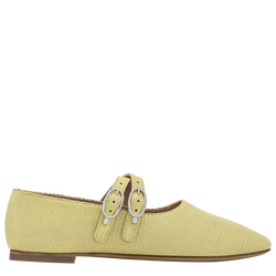Le Foulonn&eacute; Ballerinas , Lime - Leather