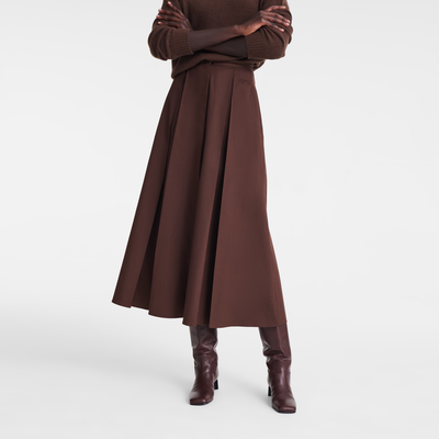 null Falda midi, Ebano