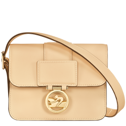 Sac bandoulière S Box-Trot , Cuir - Paille