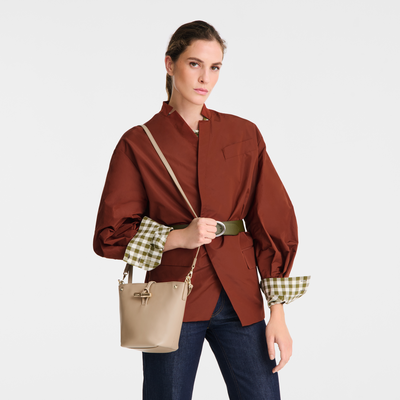 Le Roseau XS Bucket bag , Root - Leather