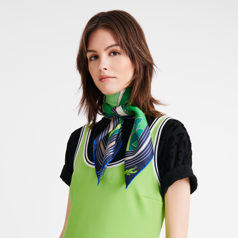 Longchamp silk scarf hot sale
