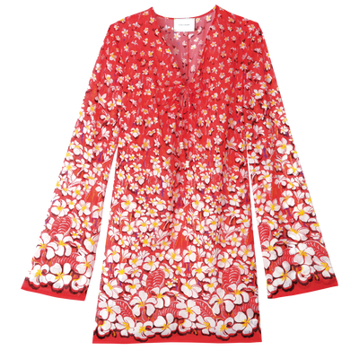 Dress , Strawberry - Voile