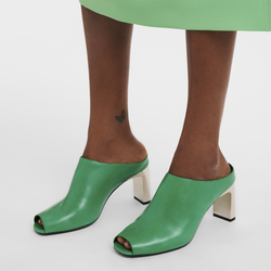 Fall-Winter 2023 Collection Heeled mules, Grass/Green Light