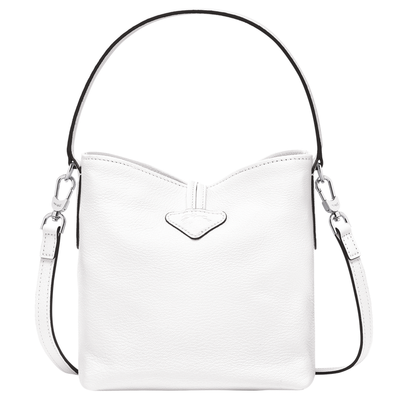 Roseau XS Bucket bag , White - Leather  - View 4 of  5