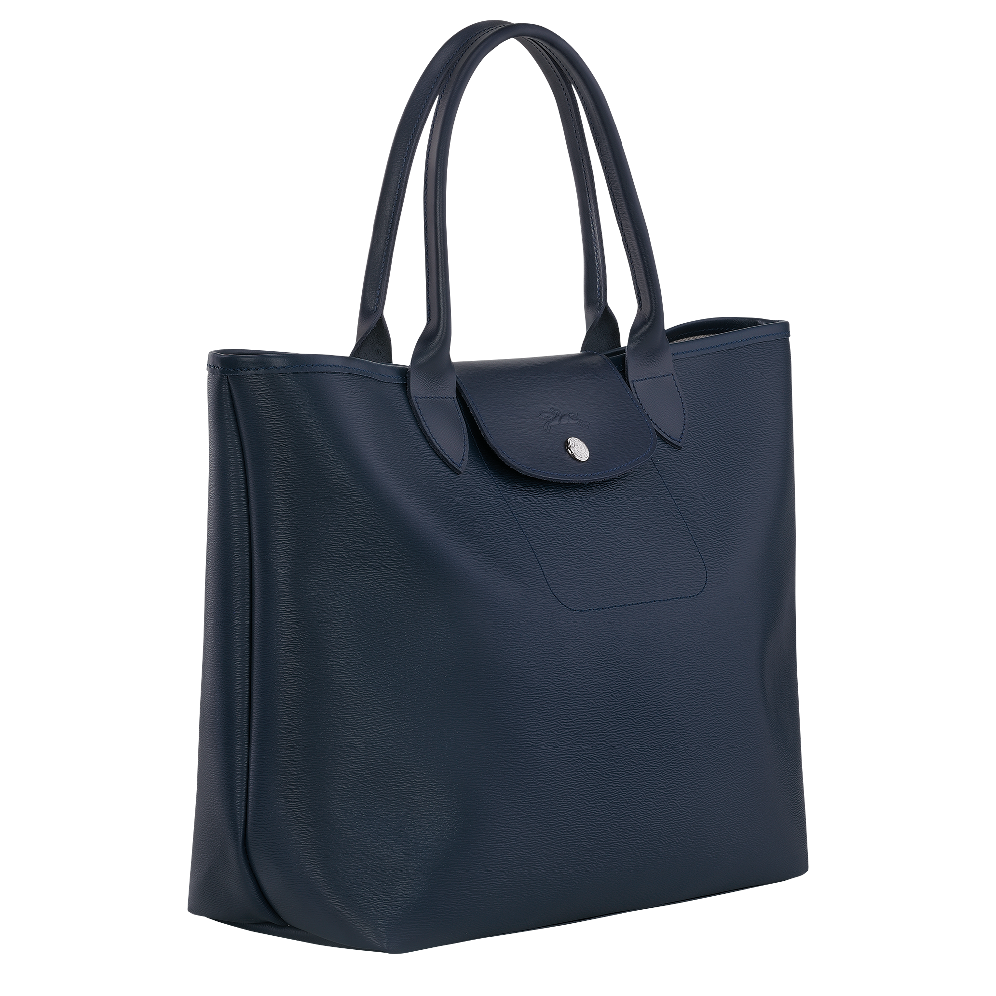  Longchamp Le Pliage Large Shoulder Tote Bag New Navy