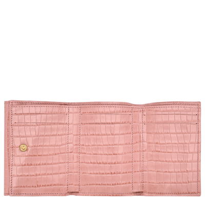 Longchamp Pocket Compact wallet, Pink Tea