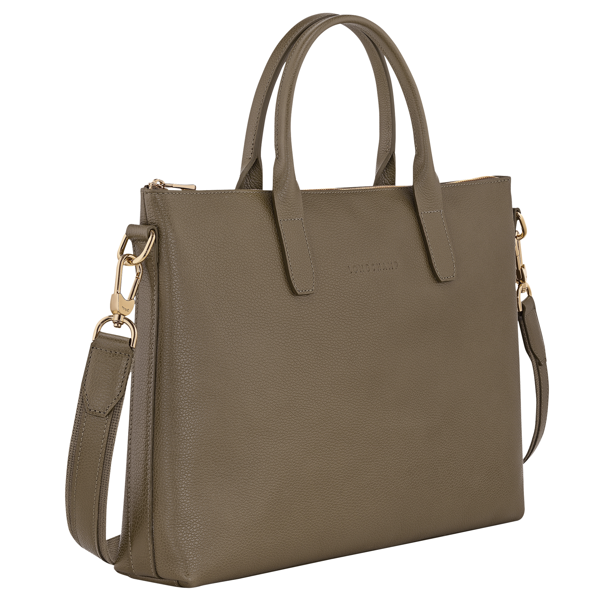 Briefcase S, Caper - View 3 of
5 - zoom in Le Foulonné Briefcase S, Caper