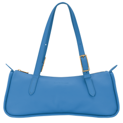 Looong L Shoulder bag , Azure - Leather