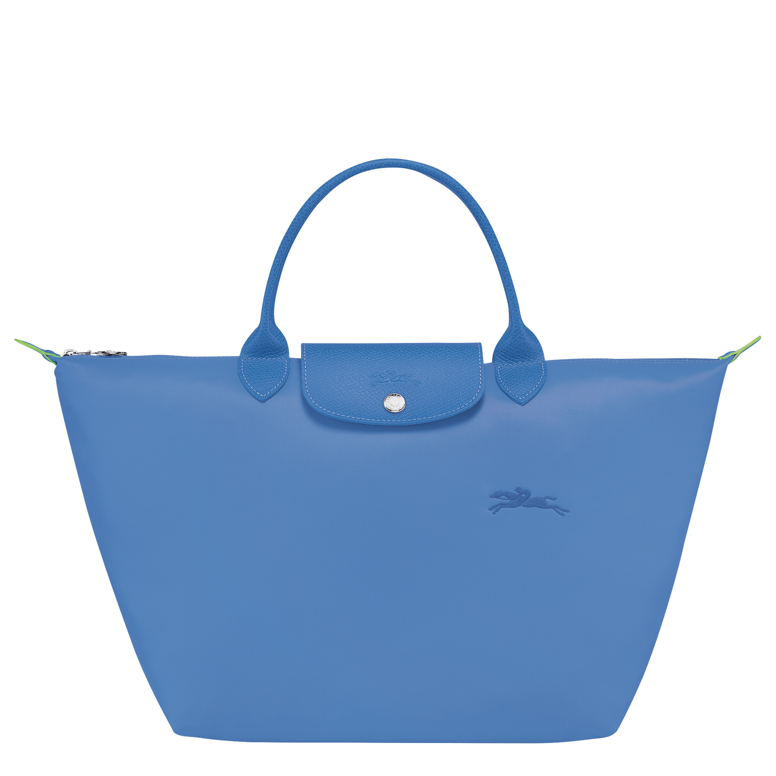 Le Pliage Green M Handbag Cornflower - Recycled canvas | Longchamp US