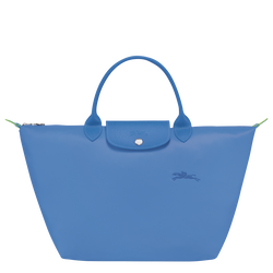 Le Pliage Green 手提包 M , 矢車菊藍 - 再生帆布