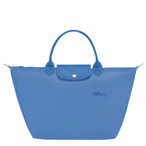 Le Pliage Green Tas met handgreep aan de bovenkant M , Cornflower - Gerecycled canvas - Weergave 1 van  5