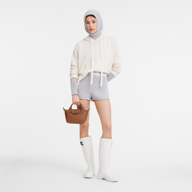 Le Pliage Xtra XS Handbag , Cognac - Leather  - View 2 of  5