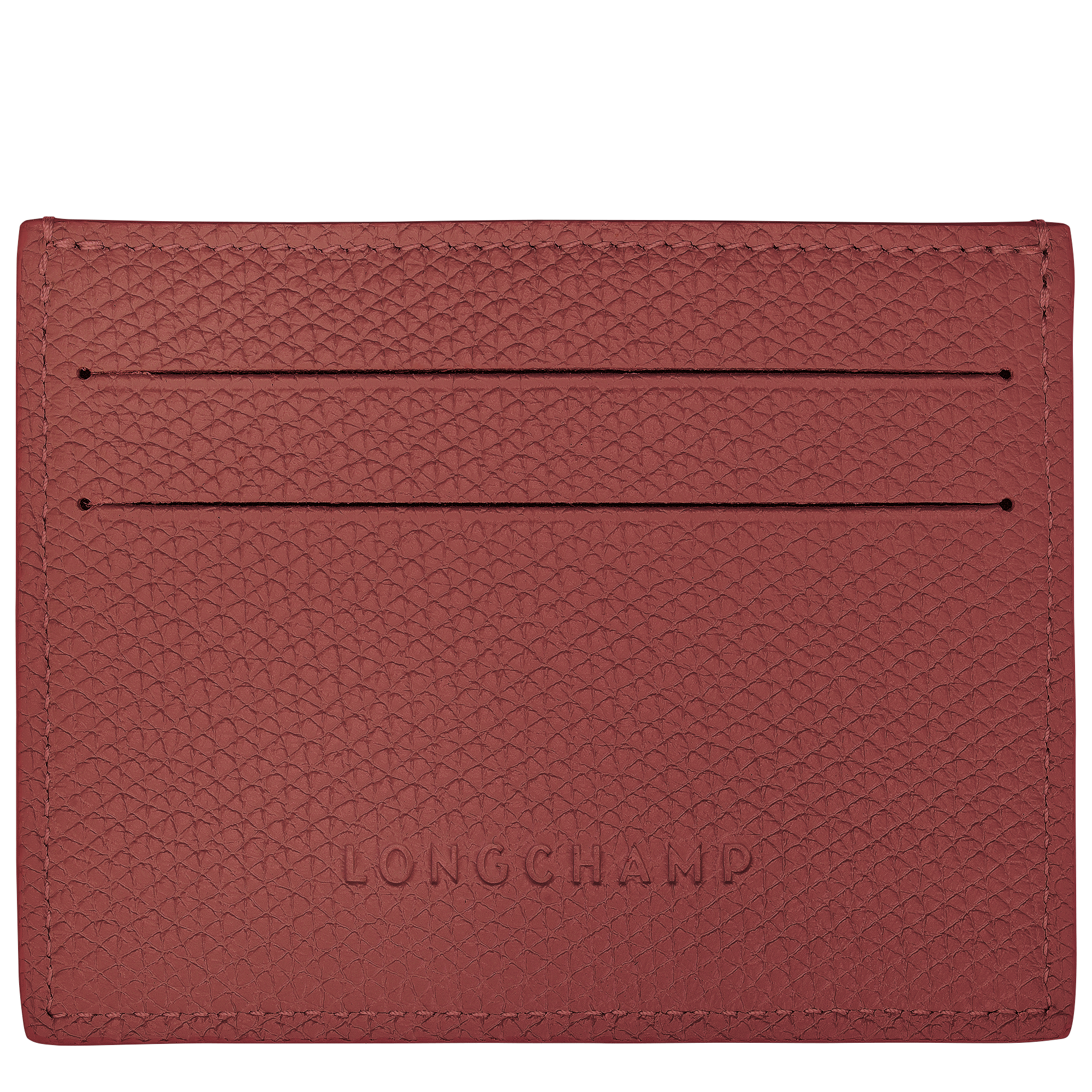 Card holder, Chestnut - View 2 of
        2 - zoom in Le Roseau Card holder, Chestnut