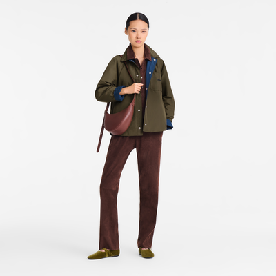 Le Foulonné S Crossbody bag , Coffee - Leather