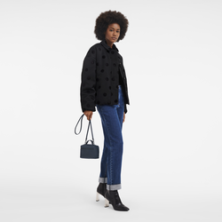 Umhängetasche XS Le Pliage Xtra , Leder - Navy