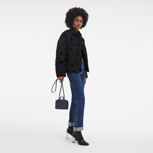 Vanity XS Le Pliage Xtra , Cuir - Navy - Vue 2 de 5