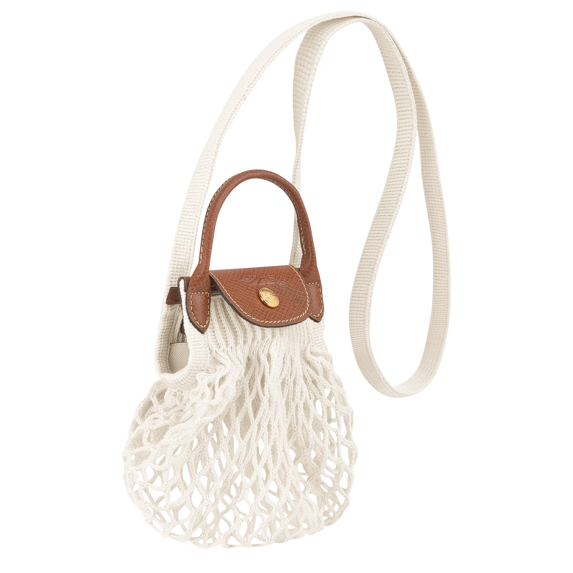 Mesh bag XS, Ecru - View 3 of
4 - zoom in Le Pliage Filet Mesh bag XS, Ecru