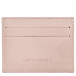 Le Roseau Card holder , Petal Pink - Leather