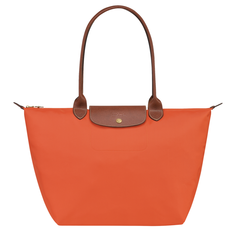 Le Pliage Original L Tote bag , Orange - Recycled canvas  - View 1 of 7