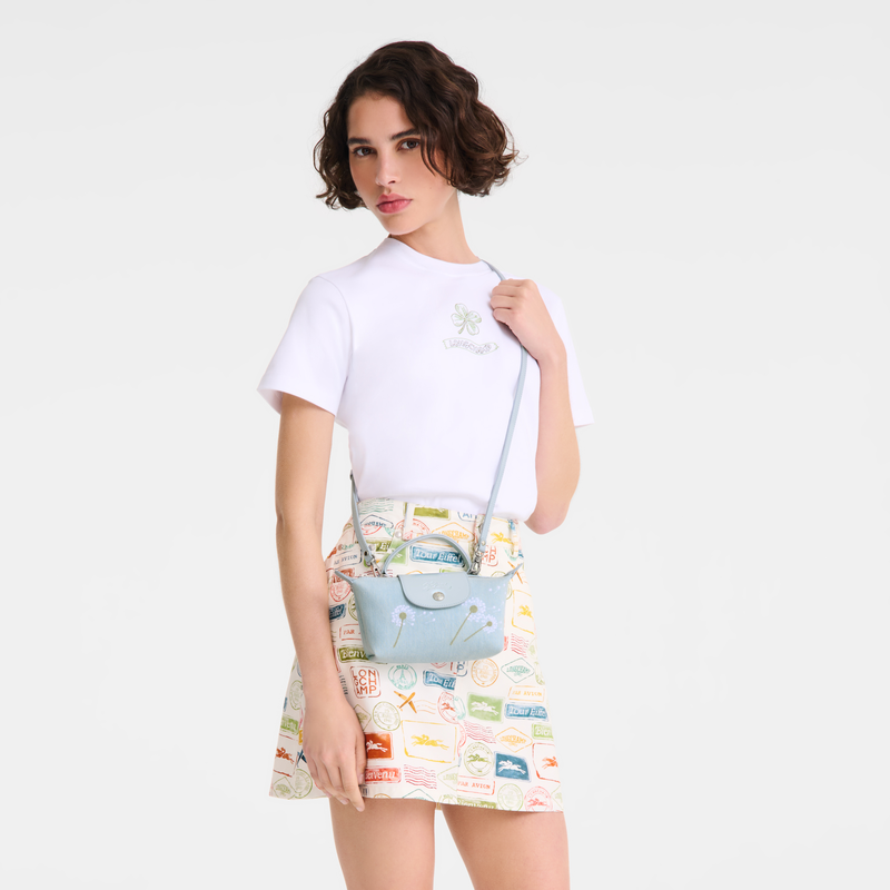 Le Pliage Collection XS Pouch , Sky Blue - Canvas  - View 7 of  7