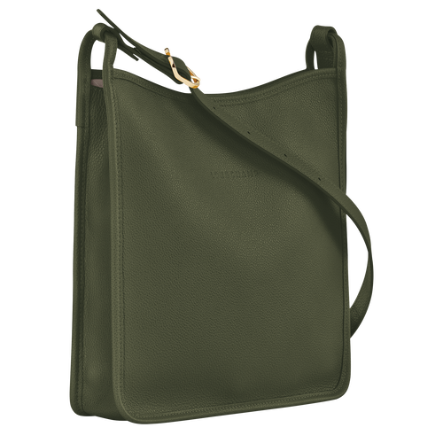 Le Foulonné M Crossbody bag , Khaki - Leather - View 3 of  5